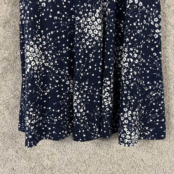 Fortune + Ivy Dress Womens Large Blue Floral Spaghetti Strap Flair Stitch Fix - Picture 3 of 14